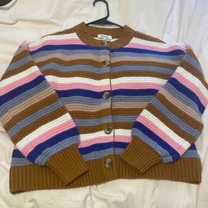 Madewell Striped Springview Cardigan 